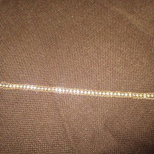 Goldtone 8"Cubic Zirconia Tennis Bracelet